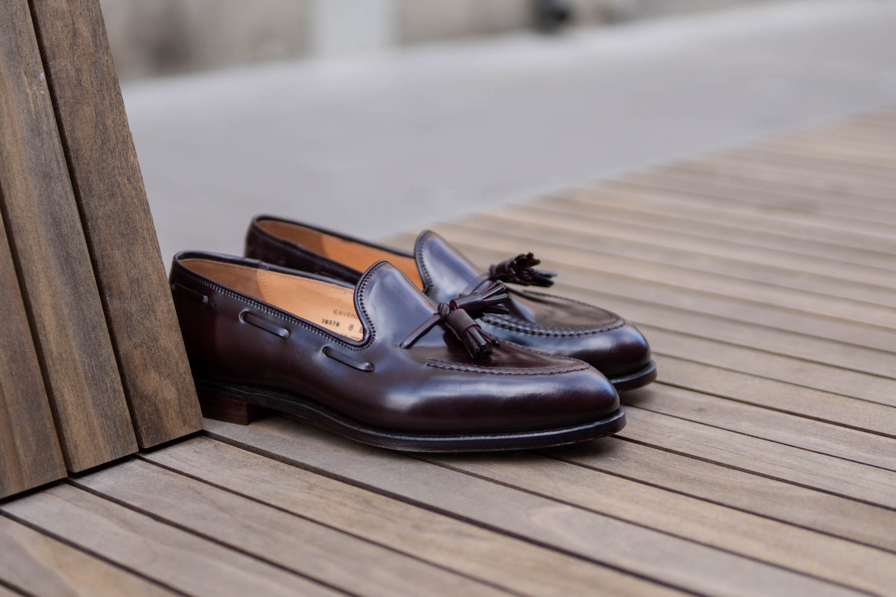 Crockett & Jones Cavendish Tassel Loafer Color 8 Shell Cordovan – The Noble Shoe