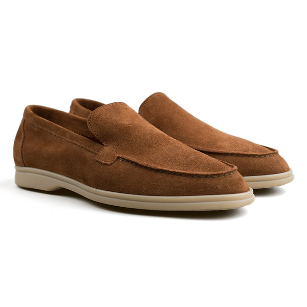 Berwick Palma Flex Loafers In Cognac Suede