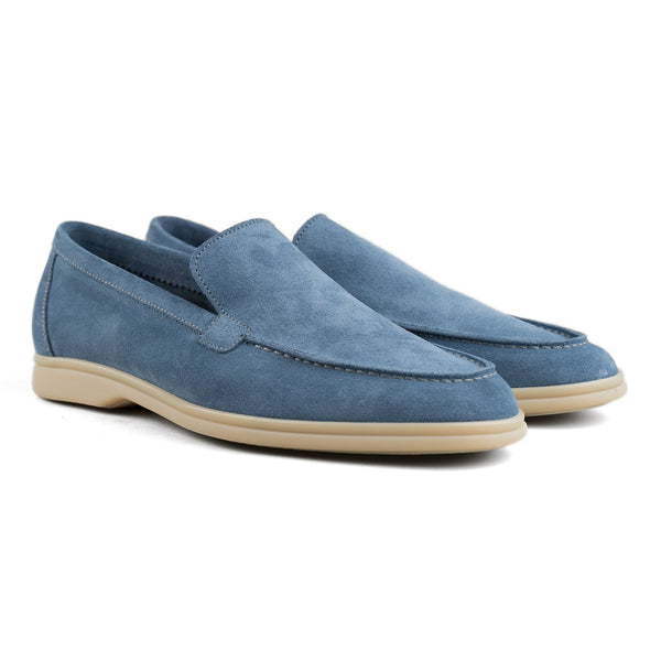 Berwick Palma Flex Loafers In Indigo Suede