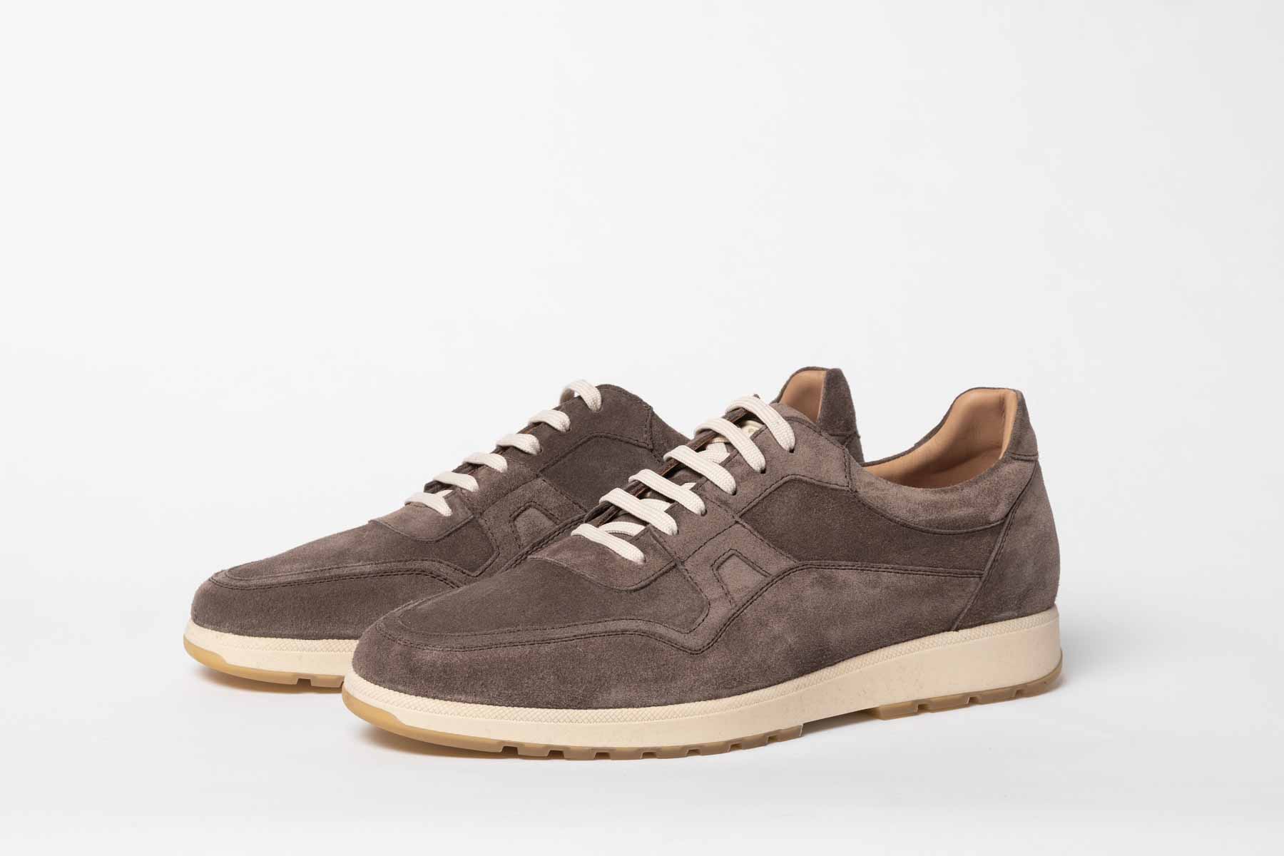 Carlos Santos Sneakers In Dark Brown Suede