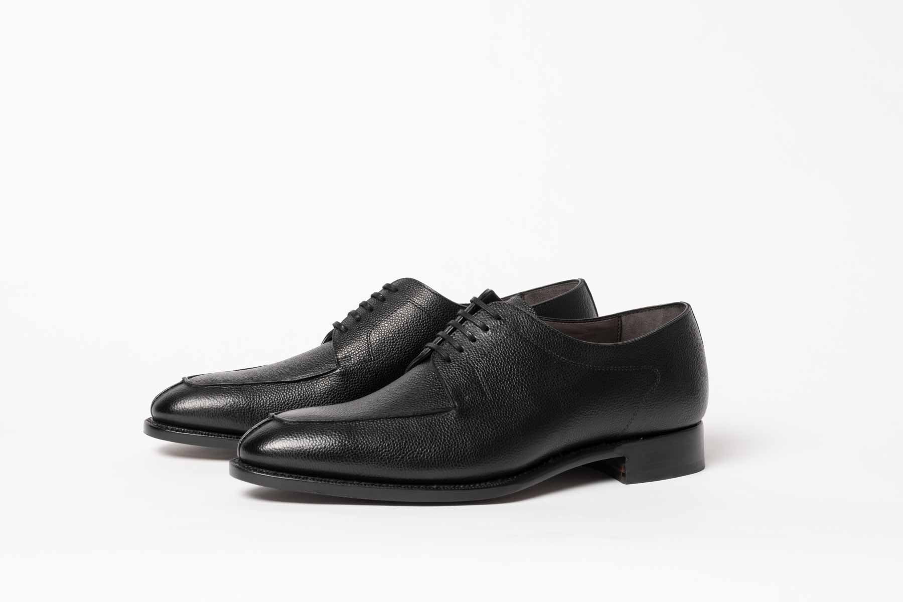 Carlos Santos 1465 Handgrade Black Grain Split-Toe Derby