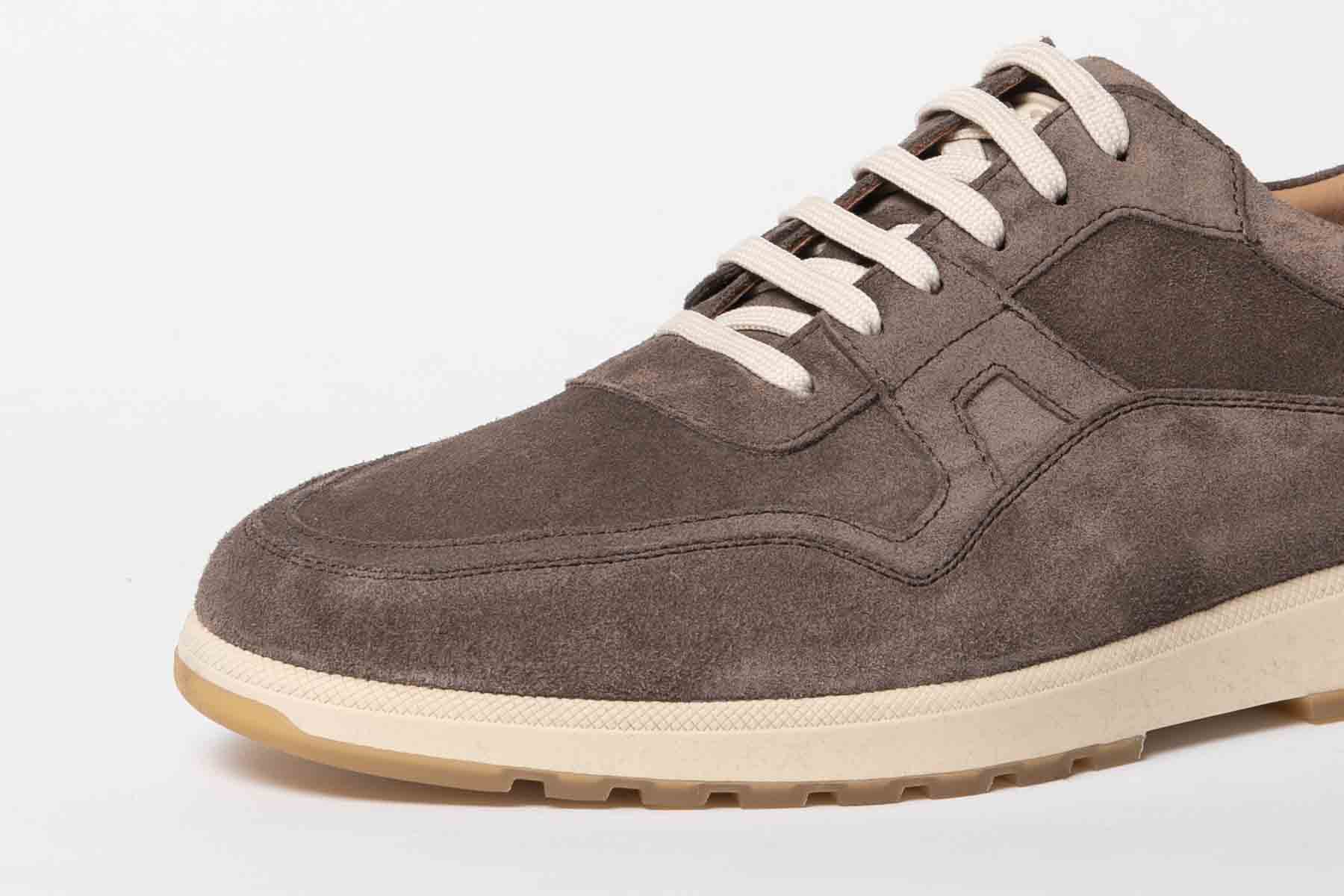 Carlos Santos Sneakers In Dark Brown Suede