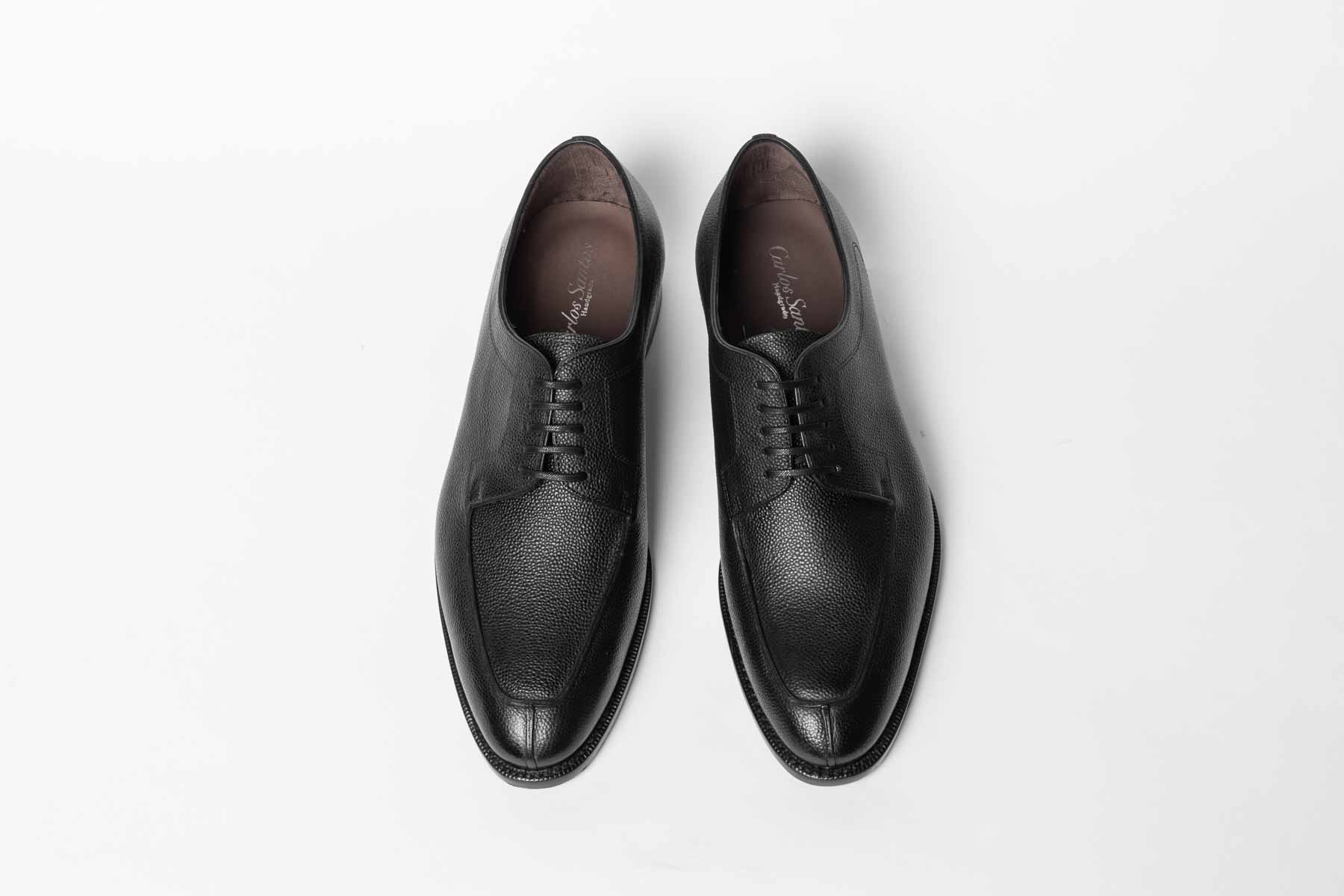 Carlos Santos 1465 Handgrade Black Grain Split-Toe Derby