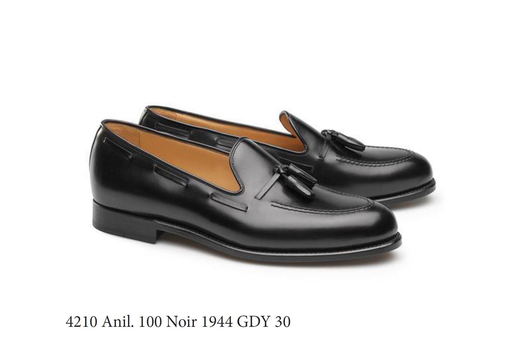 Carlos Santos 4210 Tassel Loafers In Black Calf - Patina Service