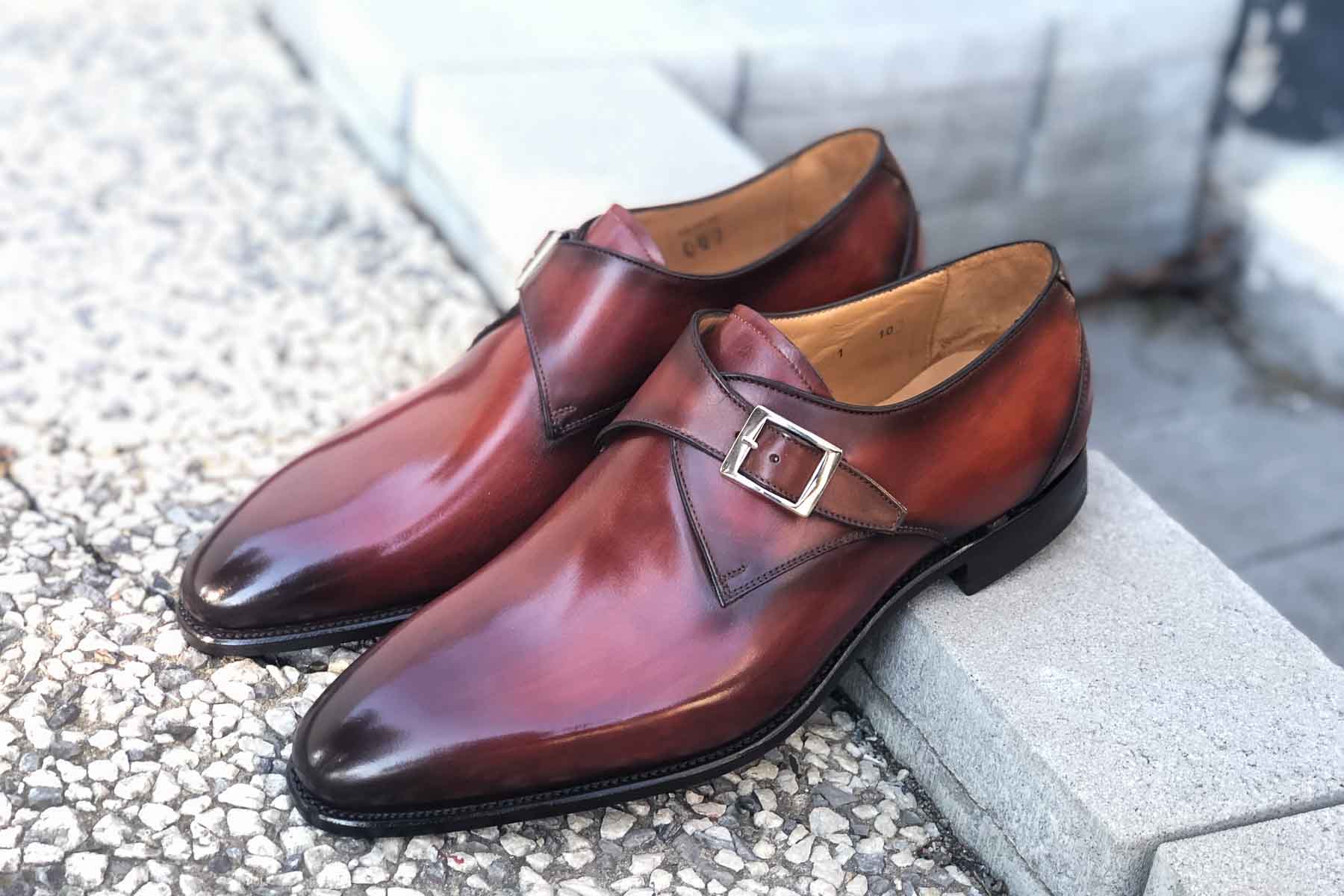 Carlos Santos 6307 Single Monk Straps - Patina Service