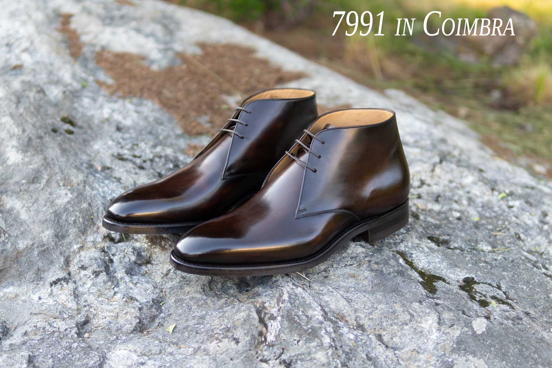 Carlos Santos 7991 Chukkas in Coimbra Patina for The Noble Shoe