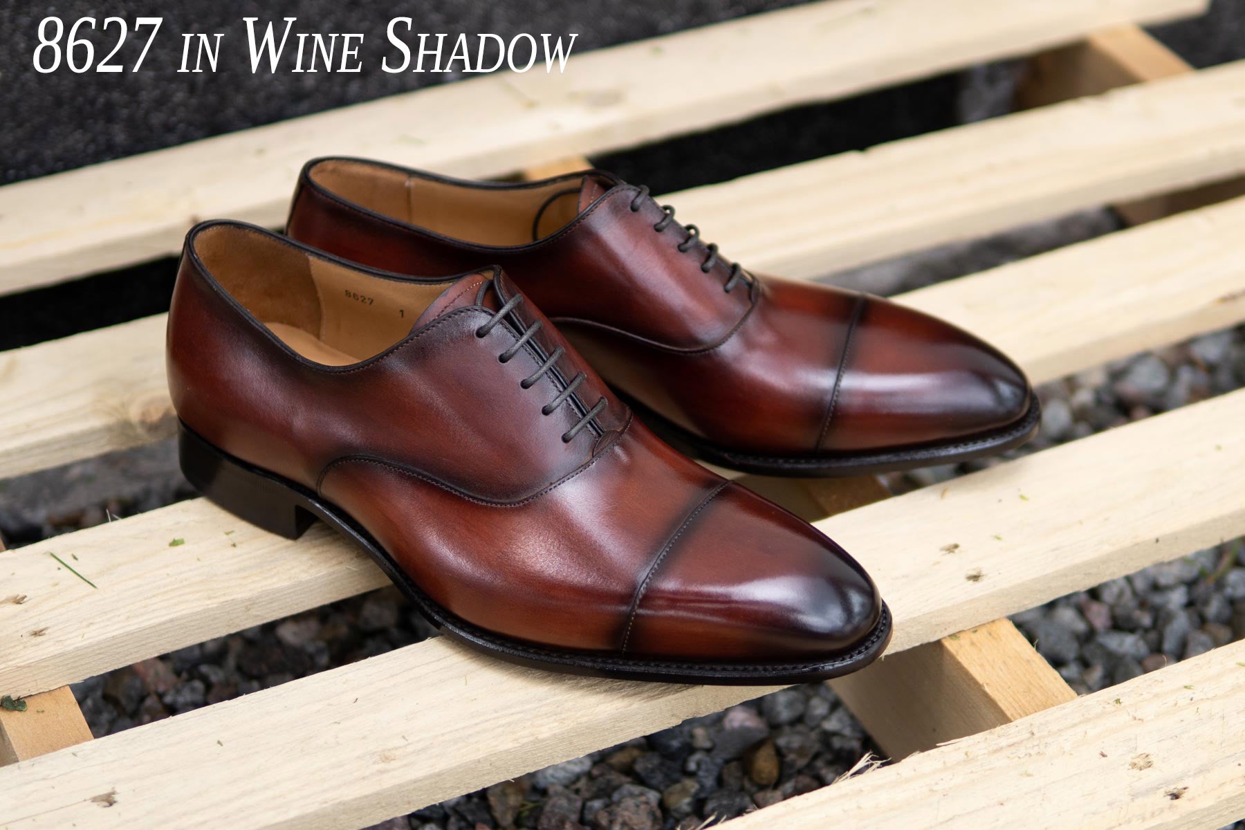 Carlos Santos 8627 Oxford in Wine Shadow for The Noble Shoe