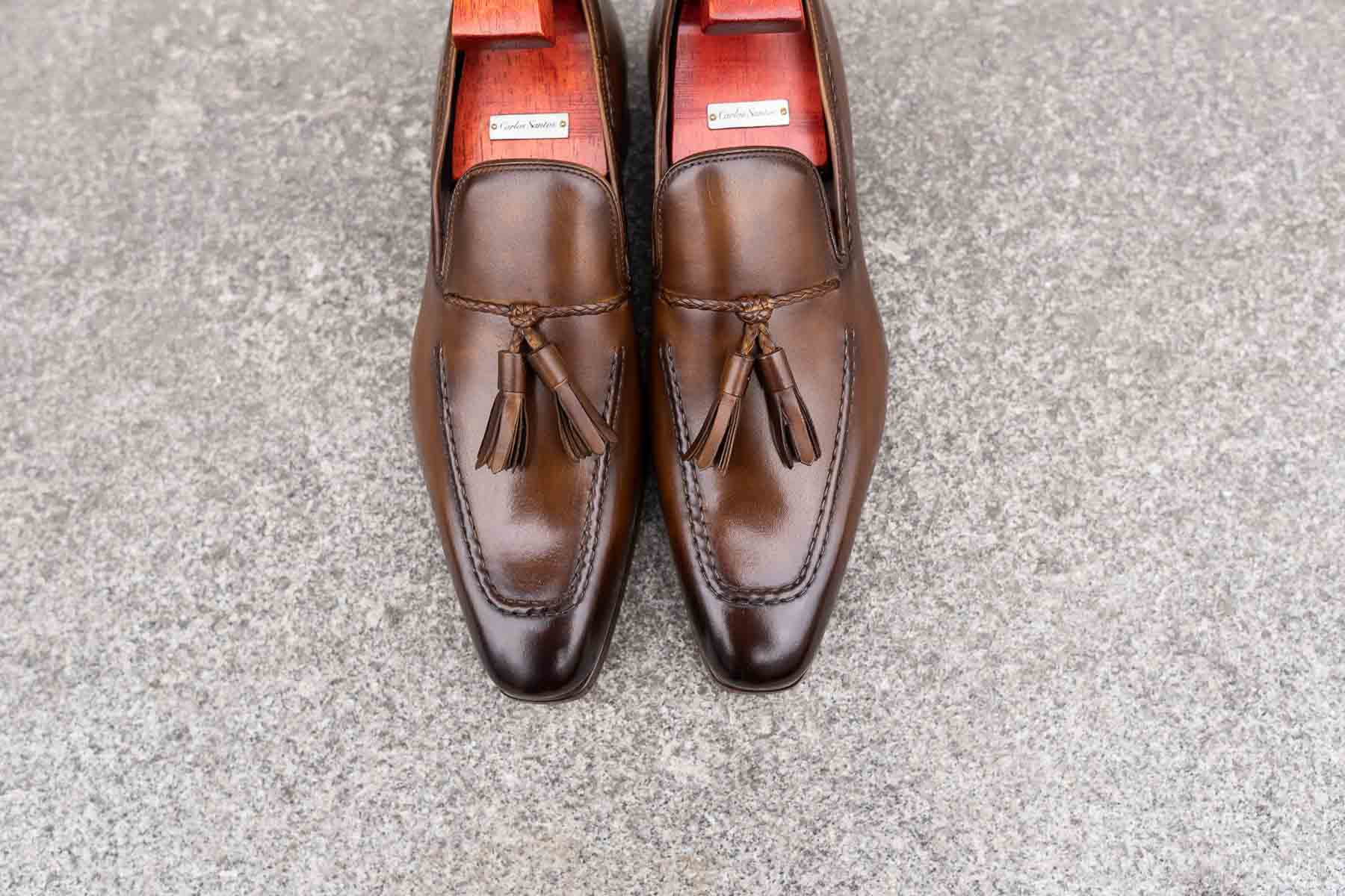 Carlos Santos 4210 Tassel Loafers in Guimaraes Patina