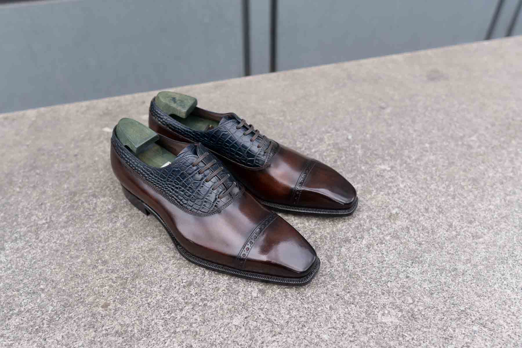 Dark Brown - Balmoral Cap Toe Shoe