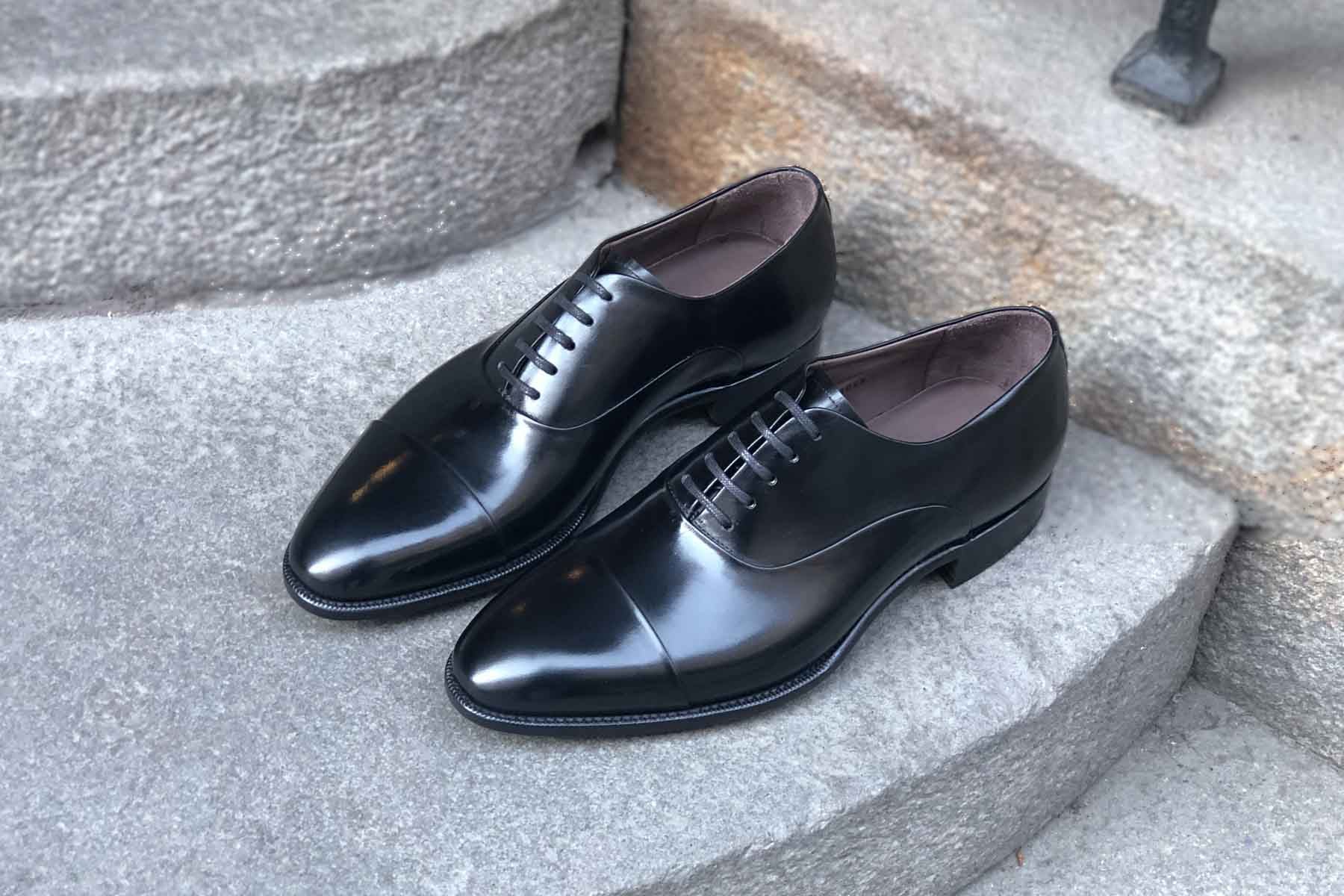 Carlos Santos 9899 Handgrade Oxford in Black Calf for The Noble Shoe 2