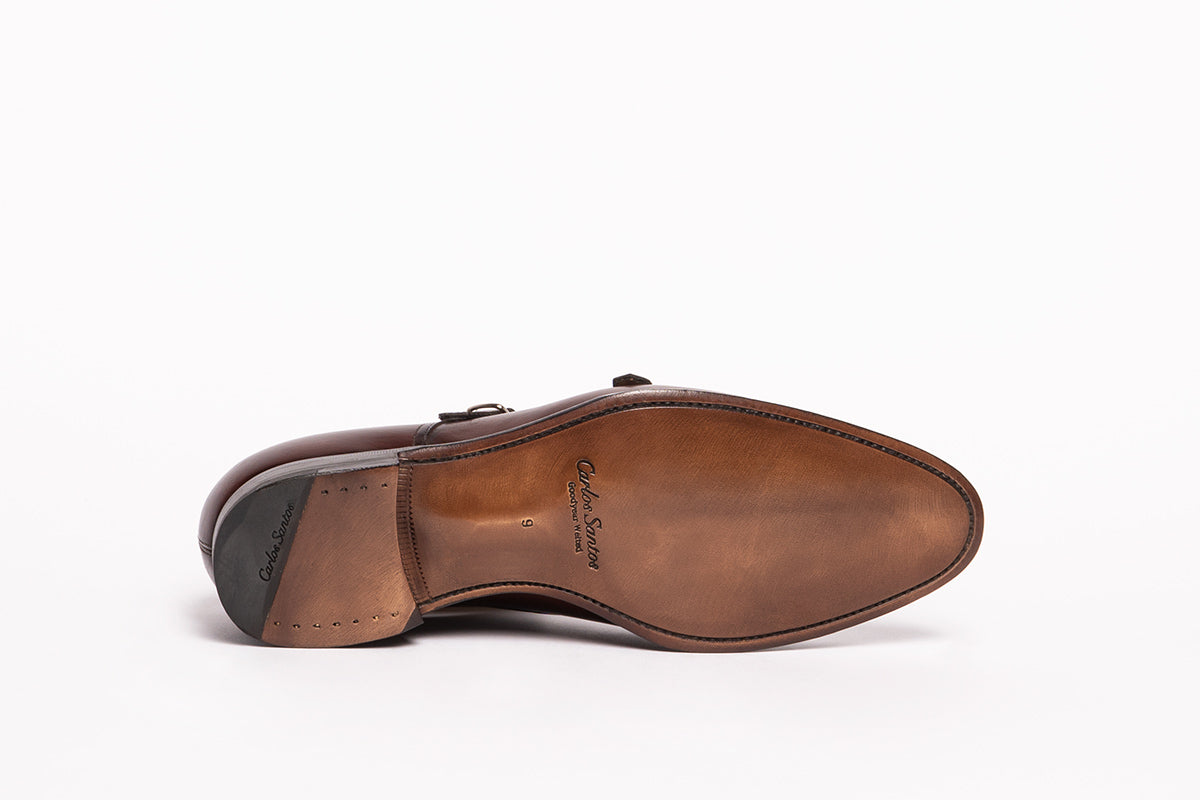 Carlos Santos 6942 Double Monk-Straps in Wine Shadow | The Noble Shoe