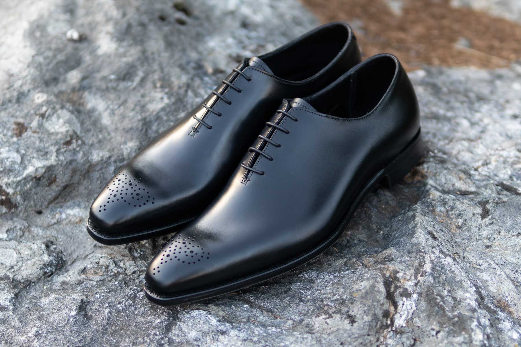 Crockett & Jones Weymouth 2 Handgrade Wholecut Oxford In Black Calf - UK 6  (Back-Order)